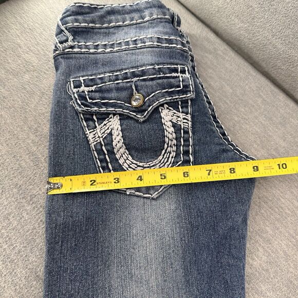 TRUE RELIGION - Women's Size 27 World Tour Joey Super T Blue Jeans  A46 - Picture 16 of 16